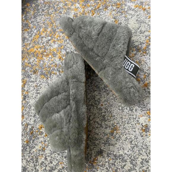 Ugg Fluff Yeah Slide Burnt Olive Sz 11 - Picture 7 of 7